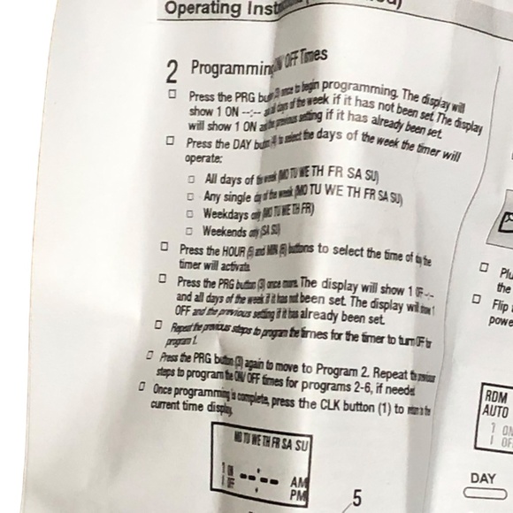 Defiant Power Strip 15 Amp 7-Day Indoor Digital Timer with 8-Outlet - Picture 6 of 15